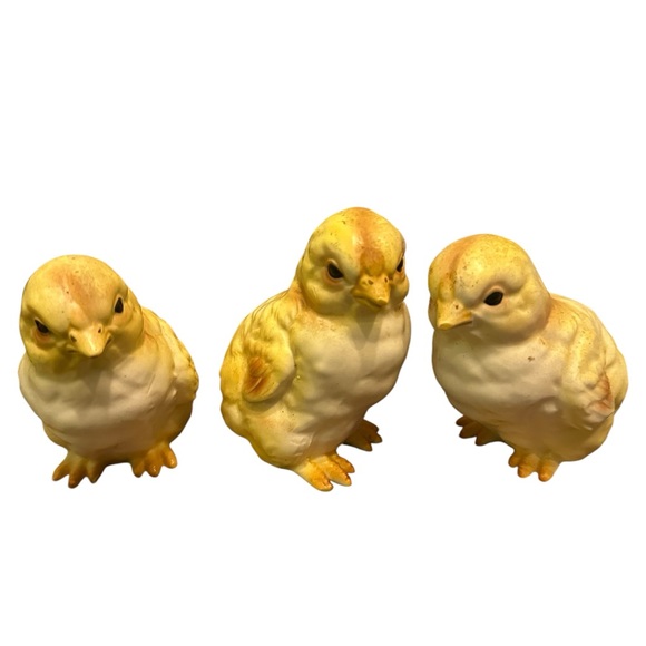 Lefton Vintage Chicks Lot Decor Porcelain Chicks - Picture 3 of 6